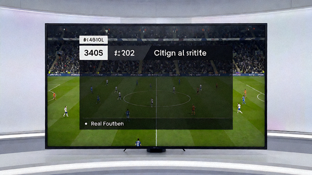 足球赛事直播画面与实时比分信息，对应赛事直播解决方案